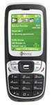 HTC S310 mobile phone, front view, with green screen display and black keypad