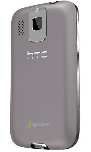 HTC Smart smartphone, rear view, showing gray back panel with camera and speaker grille