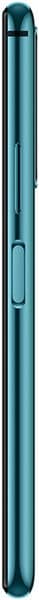 Huawei Honor 20 Pro phone, side view, in teal color with power button visible