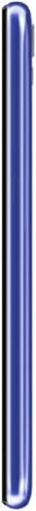 Huawei Honor 8S (2020) phone, side view, in blue with rounded edges