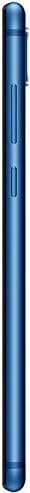 Huawei Honor Play smartphone in blue, side view showing the device's slim profile and rounded edges