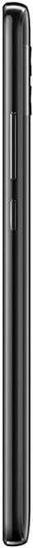 Huawei Mate 10 viewed from the side, showing its elongated black rectangular profile with subtle vertical ribbing