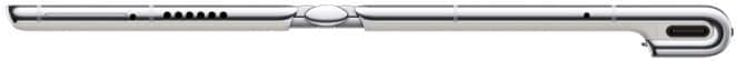 Side view of a metallic, cylindrical device with a curved handle and central holes, styled after the Huawei Mate Xs 2 design.