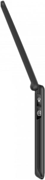 Jethro SC729 cordless stick vacuum, side view showing extended wand and control buttons on handle