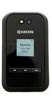 Kyocera Tempo E2000 flip phone, front view, closed, with small external screen and black casing