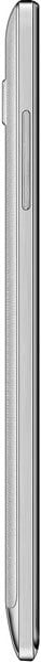 Lenovo Vibe Z, side view, showing slim rectangular profile with curved edges and button placement