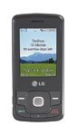 LG 290C mobile phone, front view, displaying landscape scene on screen