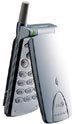 LG 4010 flip phone, front and side view, showing keypad and antenna extended