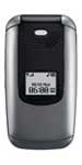 LG CP150 flip phone, open position, showing front display and keypad