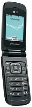LG Envoy flip phone open, front view; shows interior color screen with map, directional pad, and numeric keypad.