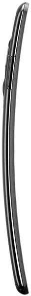 LG G Flex curved smartphone shown from the side, displaying its distinctive curved profile
