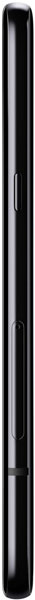 LG G8 ThinQ smartphone, rear view, black finish with camera and speaker placement visible along the spine