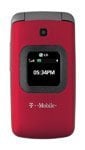 LG GS170 red flip phone with small front display, front view