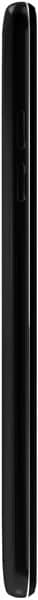 LG K30 smartphone shown from the side, displaying its narrow black profile and curved edges
