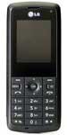 LG KU250 mobile phone, front view, with black body and small screen above numeric keypad