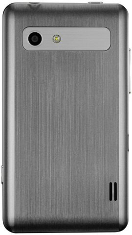 LG Mach rear view with brushed metal finish, camera and flash visible at top