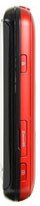 LG Beacon phone in red and black, shown from the side view