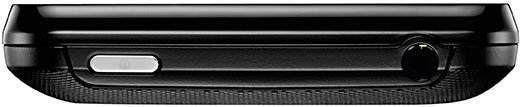 LG Motion 4G phone, bottom view showing speaker and port areas