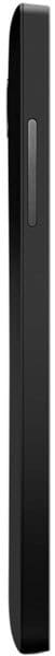 Nexus 5 smartphone, side view, black device displaying thin profile with volume and power buttons