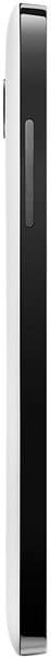Nexus 5 smartphone shown from the side, displaying its thin black body with silver edges and top speaker grille