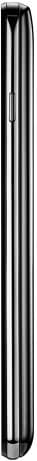 LG Optimus F7 smartphone, side view, displaying black curved profile with metallic trim