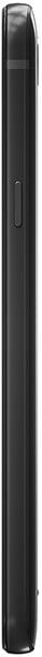 LG Q6 smartphone, side view, black finish showing full length of device