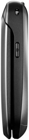 LG Revere 2 flip phone, closed position, showing front black and silver exterior with buttons on spine