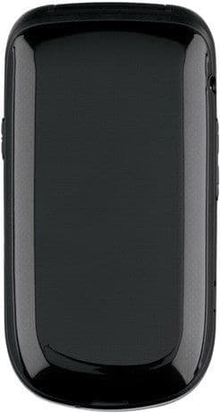 LG Revere 3 closed flip phone, front view, displaying black screen and gray side panels