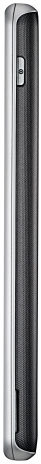 LG Spirit 4G phone viewed from the side, showing its slim profile with dark front and silver edges
