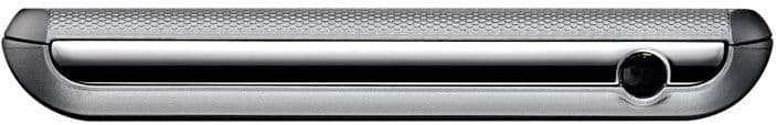 LG Spirit 4G top edge view showing speaker grille and power button