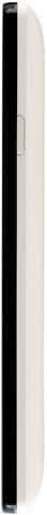 LG Tribute phone, side view, white and black casing