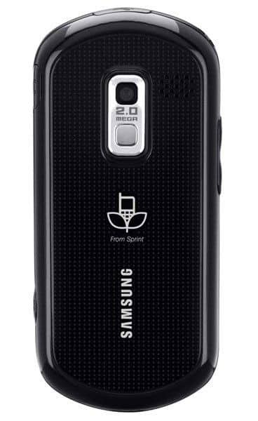 LG UX-220 phone, rear view, black with textured back and camera module