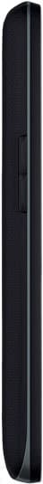 LG Volt phone, side view, showing slim black profile with minimal buttons and ports visible along the edge