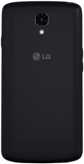 LG Volt rear view, black textured back with camera and speaker visible