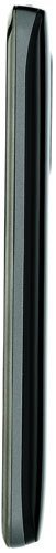 LG Spectrum phone shown from the side, displaying its slim black profile with silver accent trim