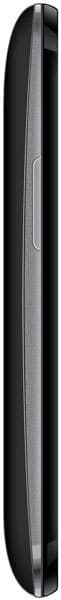 Micromax A27 Ninja phone, side view, showing thin black profile with curved edges