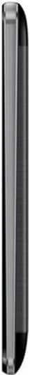 Micromax A40 Bolt phone, side view, showing thin profile with black casing and curved edges