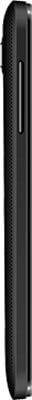 Micromax Bolt A69 side view, thin black phone with curved edges and power button
