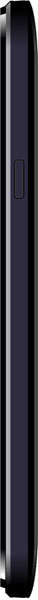 Micromax Canvas 2 Colours A120 smartphone shown from the side, displaying its slim black profile with white accent stripe