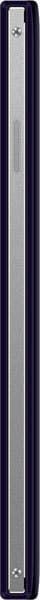 Micromax Canvas Express, side view, showing narrow profile with rounded edges and button details