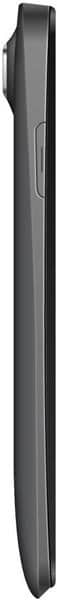 Micromax Mad phone shown from the side, displaying its slim profile and curved edges in black
