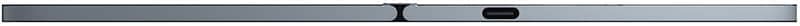 Microsoft Surface Duo viewed from above showing the hinge and top edge with ports