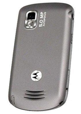 Motorola Ming A1680 rear view, gray phone with camera and speaker grilles visible