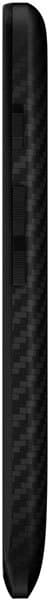 Motorola DROID Maxx, side view, showing the phone's elongated black body and textured back surface
