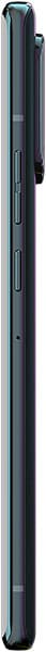 Motorola Edge 40 Pro side view showing its slim profile with blue and black coloring and side-mounted controls