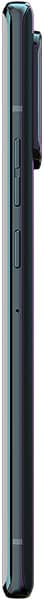 Motorola Edge+ (2023) side view showing the device's thin profile with blue and black coloring and volume controls