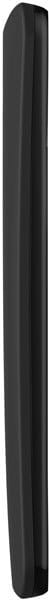 Motorola Moto G (2nd Gen) shown from the side, displaying its thin black profile and curved edges