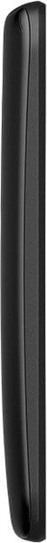 Motorola Moto G (3rd Gen) side view, showing black curved profile with vertical seam detail