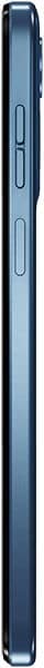 Motorola Moto G Play (2024) smartphone shown from the side, displaying dark blue finish with volume and power buttons along the edge