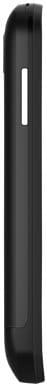 ZTE Kis phone, side view, black with curved edge